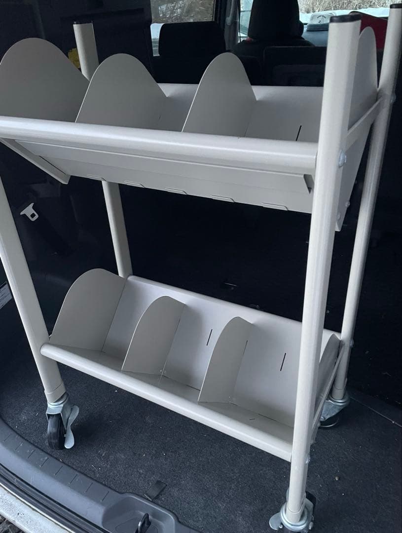 LION ライオン業務用　仕分けラック キャスター付 スチール棚 書類整理 1