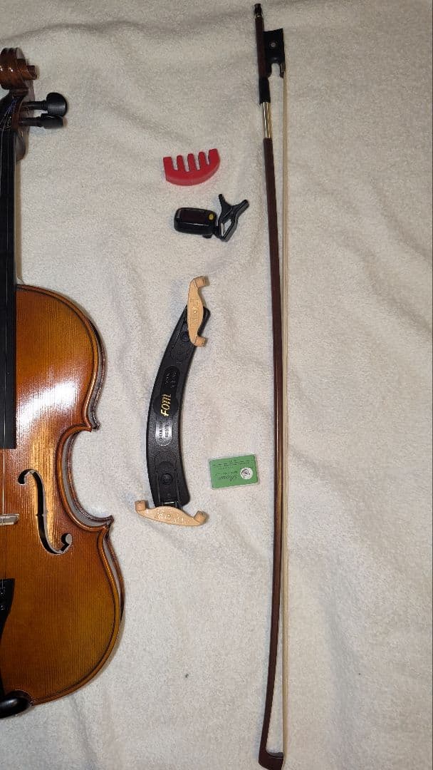 ニコロサンティ NSN60S バイオリン　4/4 美品　弓、ケース、松脂、肩当付