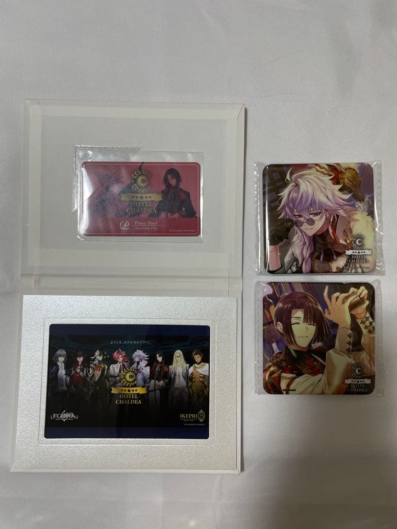 FGO　ホテル　アメニティ　缶バッジ　カードキー　マーリン　太公望