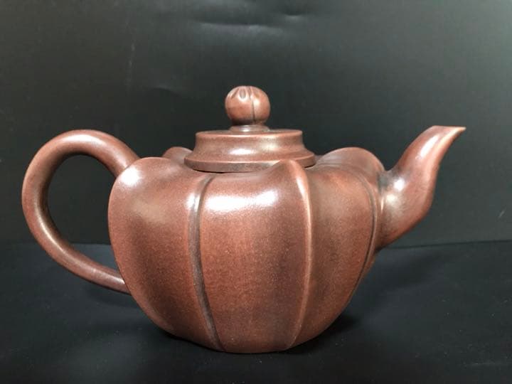 骨董 宜興朱泥急須 八三老人邵盤珍製