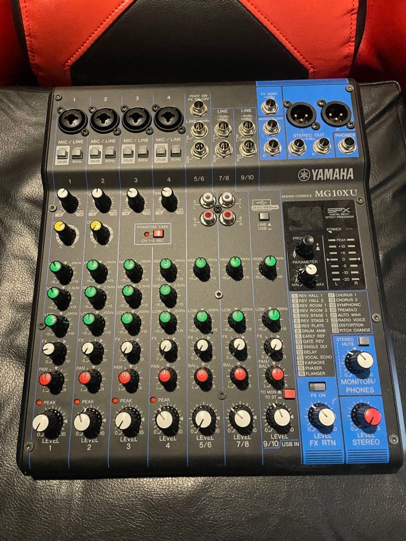 YAMAHA MG10XU アナログミキサー　オヤイデ製USBケーブル付き