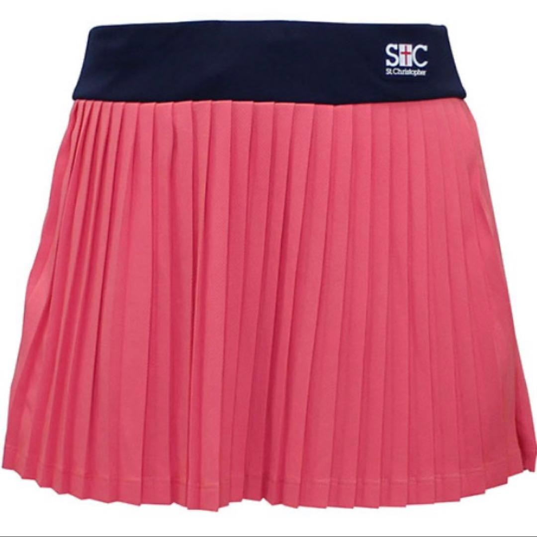 No.261 セントクリストファー✩.*˚総プリーツスコート☆コーラル☆