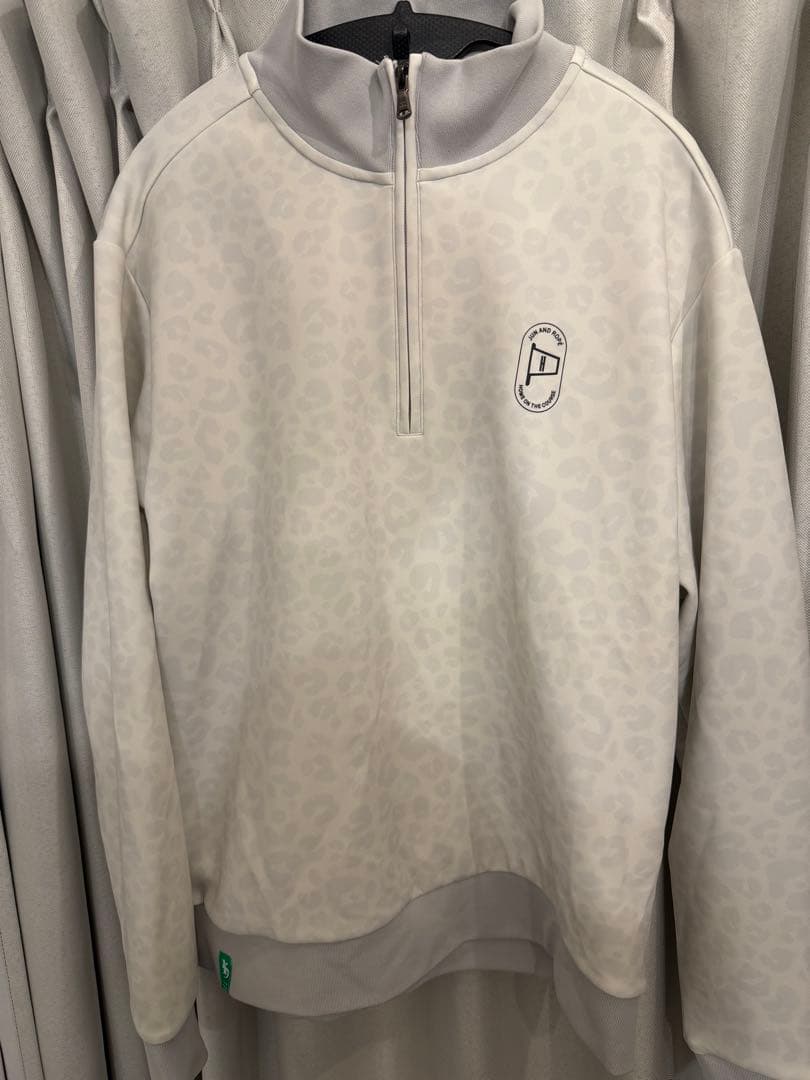 【美品】JUN AND ROPE レオパード柄 ハーフジップ