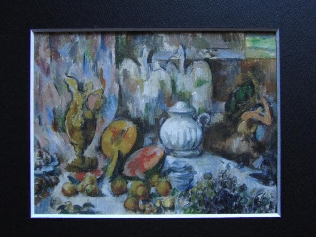 ポール・セザンヌ、静物、希少な画集より、状態良好、新品高級額、額装付