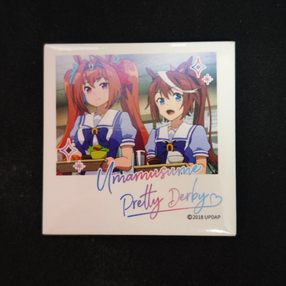 ウマ娘 インスタントフォト風缶バッジ トウカイテイオー ダイワスカーレット