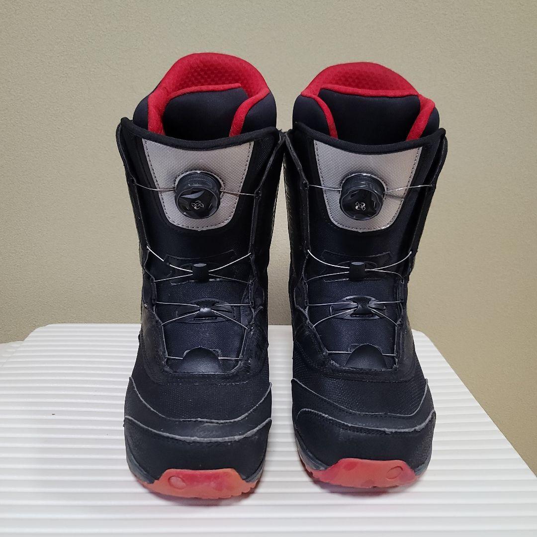 BOAシステム ブラック/レッド スノーボードブーツ