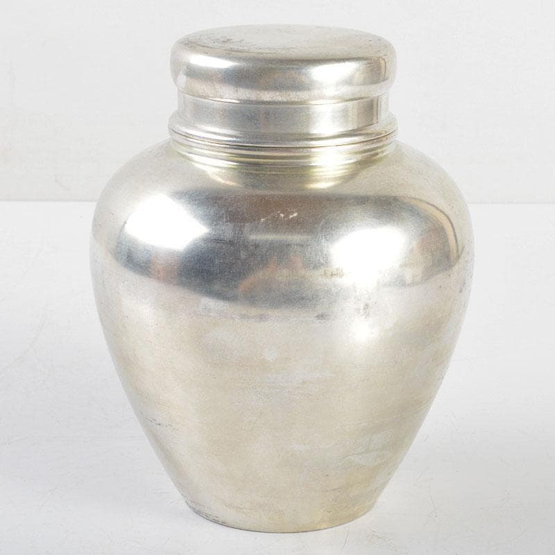 煎茶道具　錫製　乾茂號造　茶壷　茶心壷　山本山款　木箱付　D　R4804