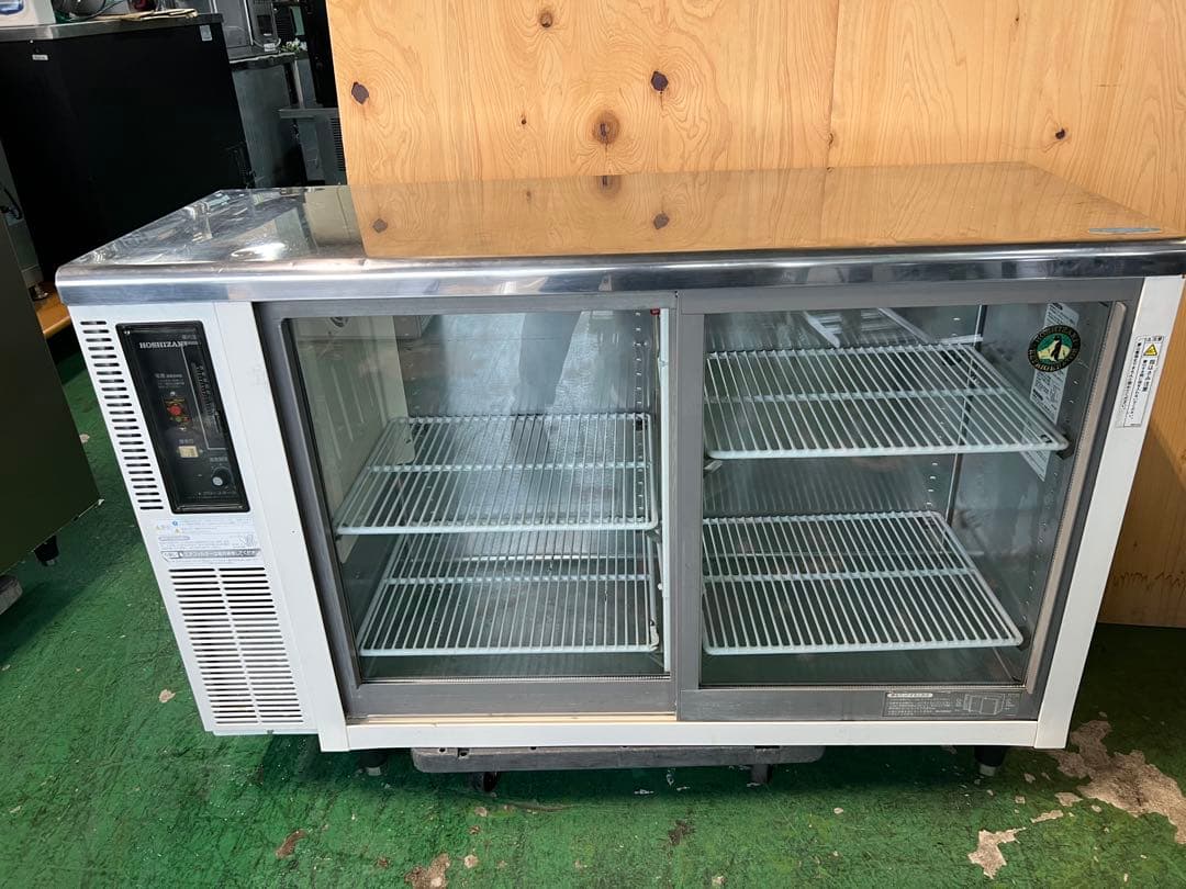 2004年 ホシザキテーブル形冷蔵ショーケース 1200x450x800
