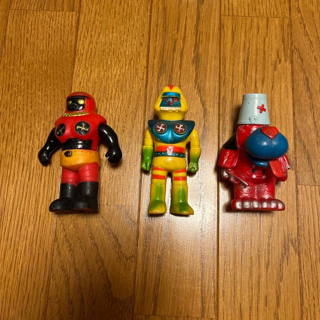 【昭和ソフビ 】ロボコン ロボワル/ロボガキ/ロボイヌ