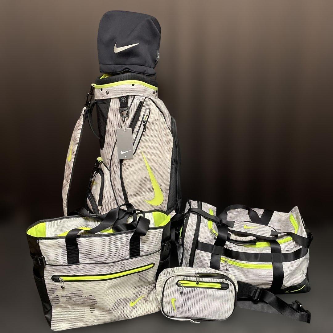 ナイキ6点セットキャディバッグボストンバッグ新品アイアンカバー新品ネームタグ付き