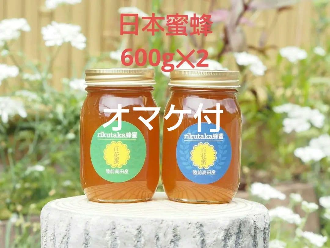 日本蜜蜂完熟ハチミツ(600g×2)