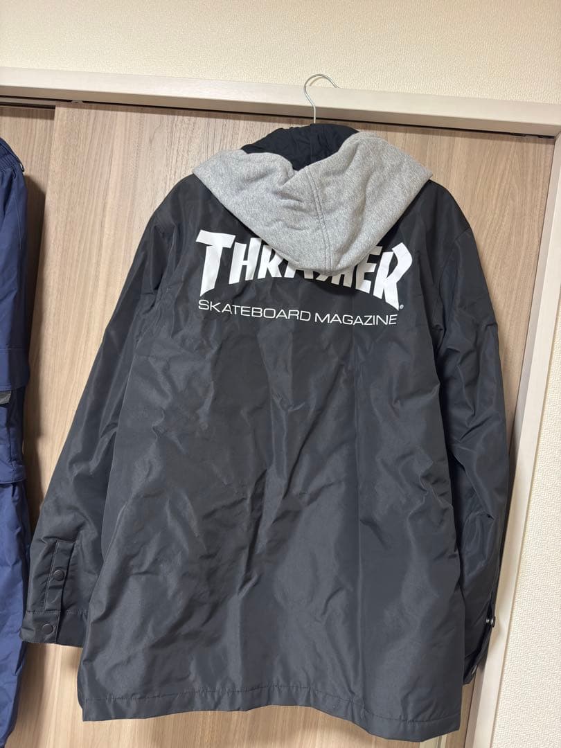 AA hardwearTHRASHER コーチジャケット ブラック
