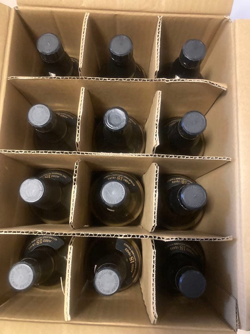 山崎 18年 シングルモルトウイスキー 空ボトル12本セット