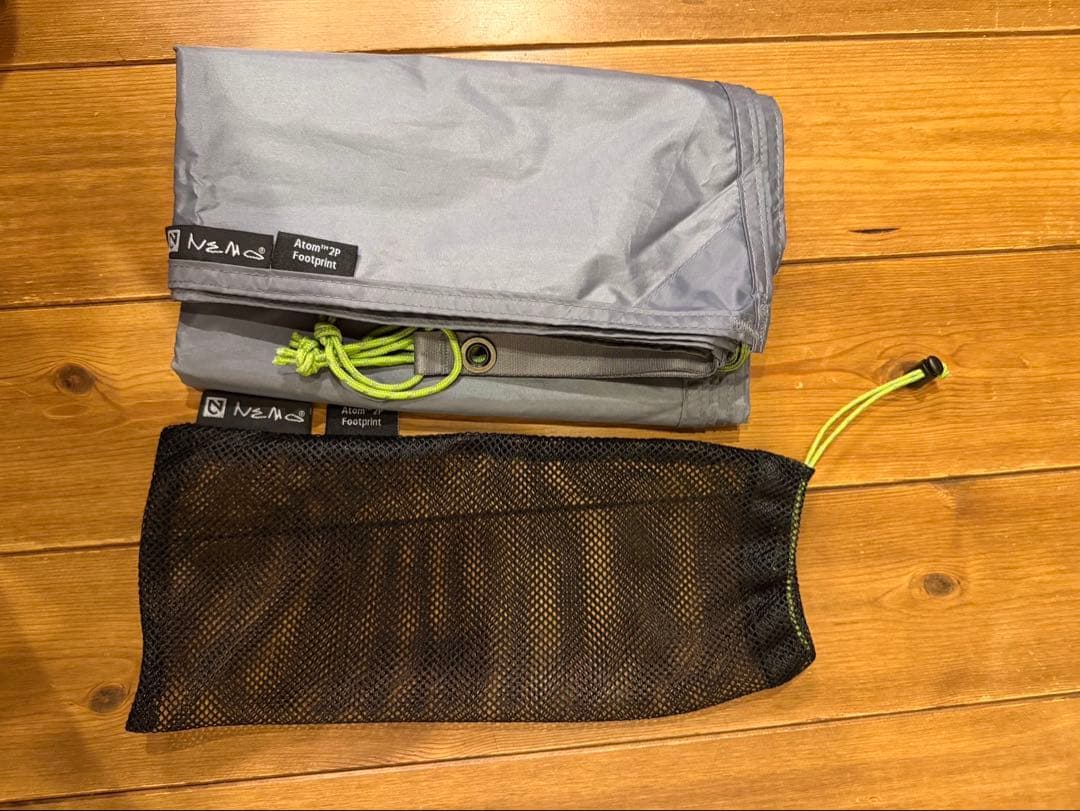 NEMO アトム 2P スペック 就寝人数 2人　フットプリント付き