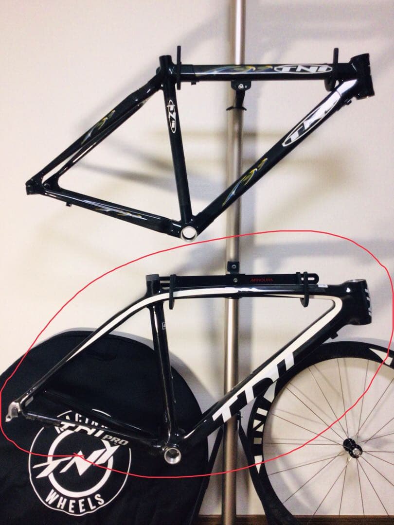 TNi フルカーボン製 ロードバイクフレーム プロトタイプ仕様 46 未使用品