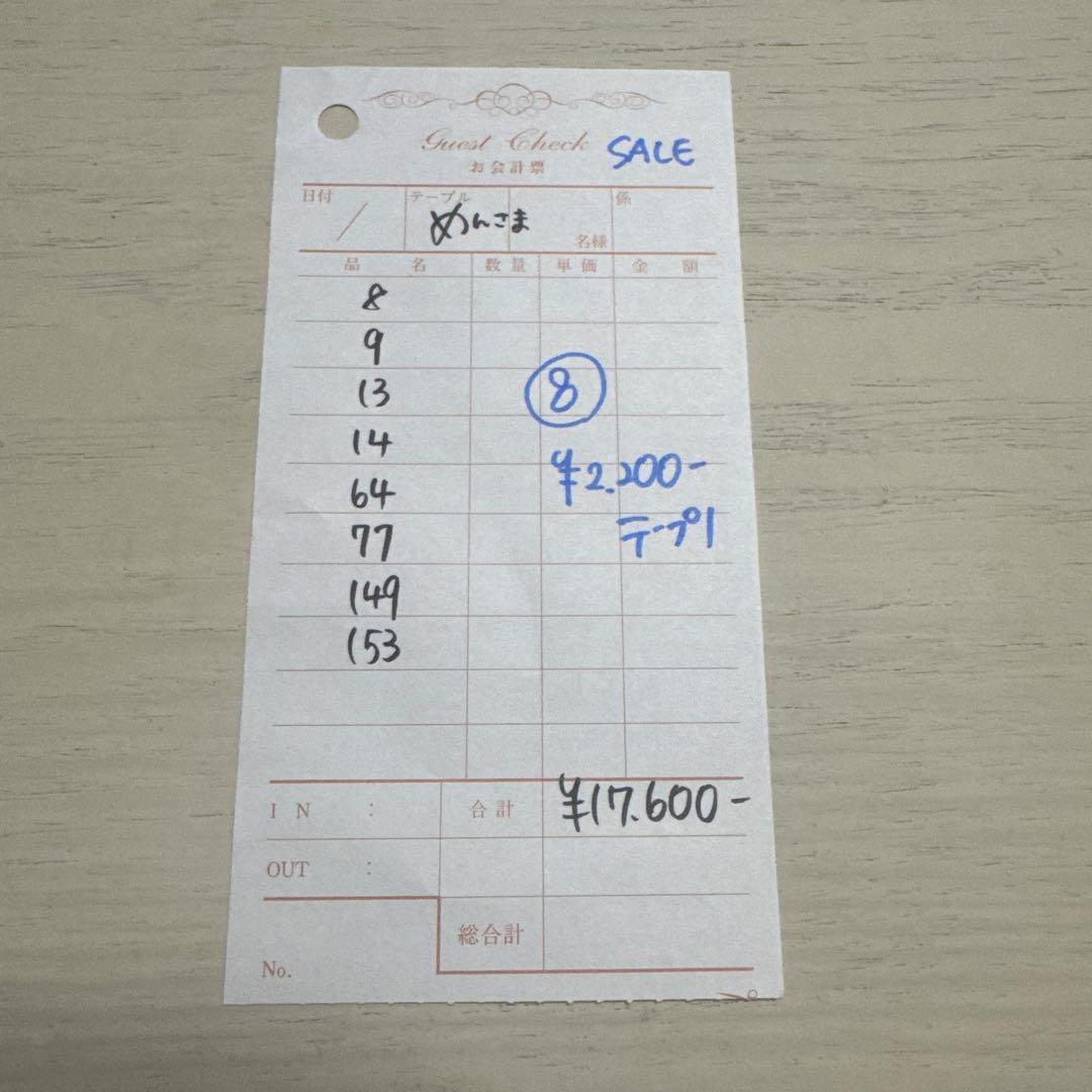 めんさま専用ページ