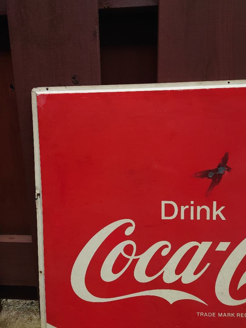 コカ コーラ 昭和レトロ ホーロー看板 赤ロゴ ヴィンテージ アメリカン雑貨