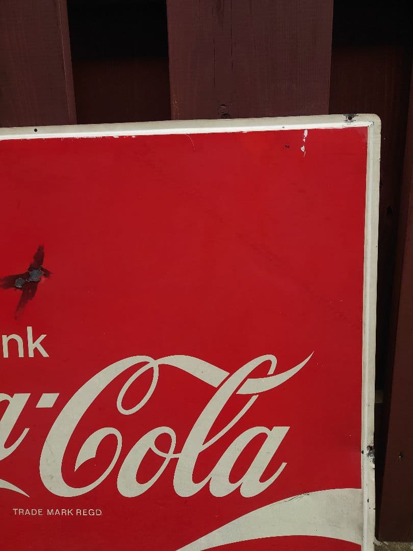 コカ コーラ 昭和レトロ ホーロー看板 赤ロゴ ヴィンテージ アメリカン雑貨