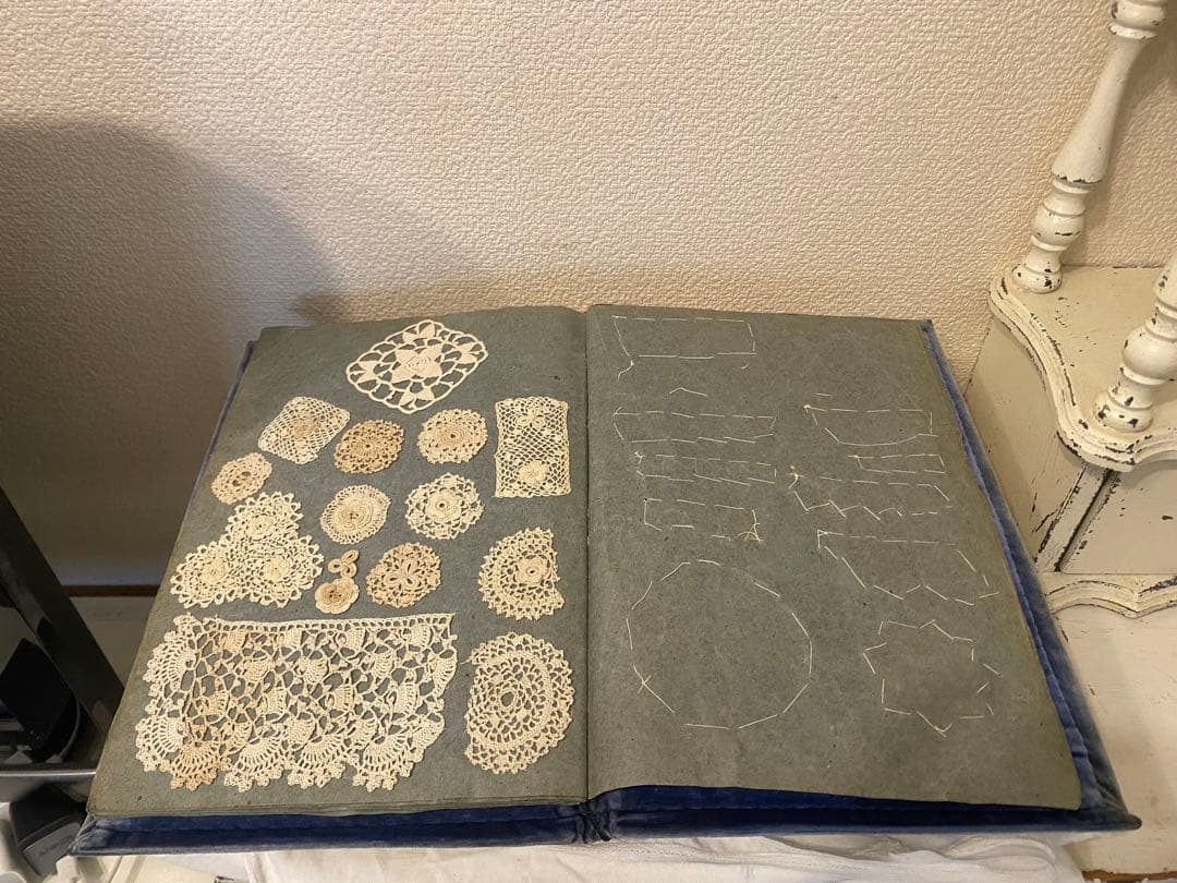 フランスアンティーク　レースサンプルブック