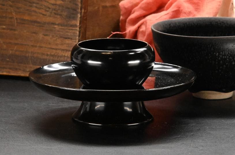 宋時代 油滴天目茶碗 天目台付｜中国美術・伝来品