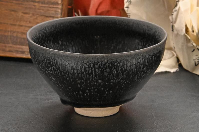 宋時代 油滴天目茶碗 天目台付｜中国美術・伝来品