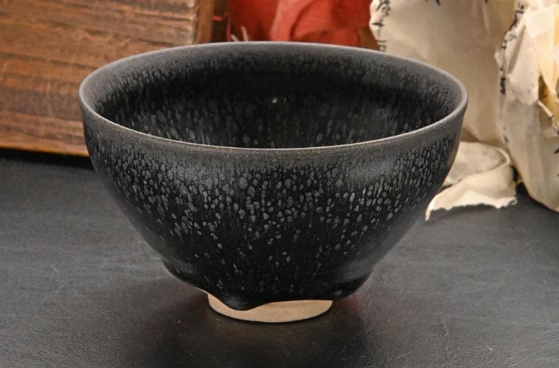 宋時代 油滴天目茶碗 天目台付｜中国美術・伝来品