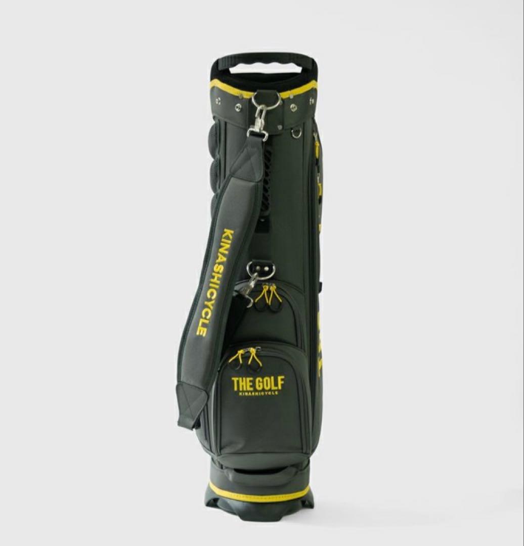 【新品未使用・希少】キャディバッグ(THE GOLF) 木梨サイクル　カーキ