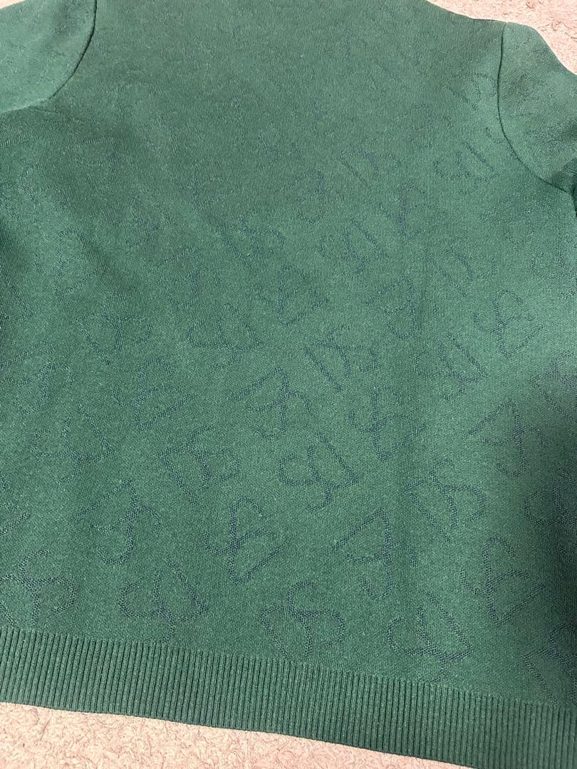 デサントゴルフ　クルーネックジャカードセーター　サイズo グリーン