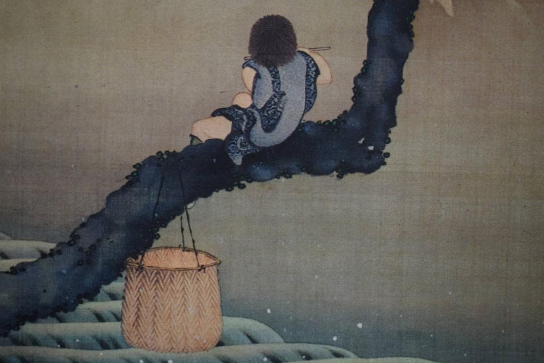 複製/葛飾北斎/富獄図/工芸/布袋屋掛軸HJ-525