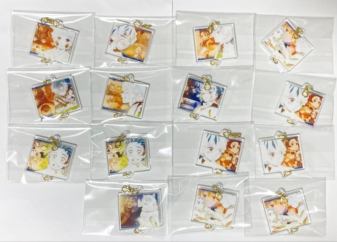 隊士百景　絆アクリルチャーム　善逸　獪岳　炭治郎　桑島　アオイ　伊之助　計15点