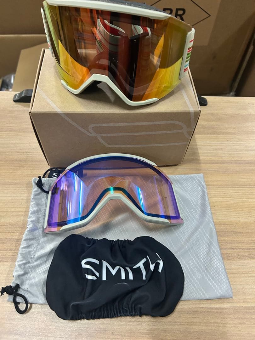 スキー・スノーボードアクセサリー SMITH SQUAD MAG Chalk Straightline