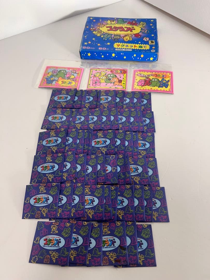 幻の逸品 1984年製 TOHO ゴジランド マグネット当て 59枚 当時年代物
