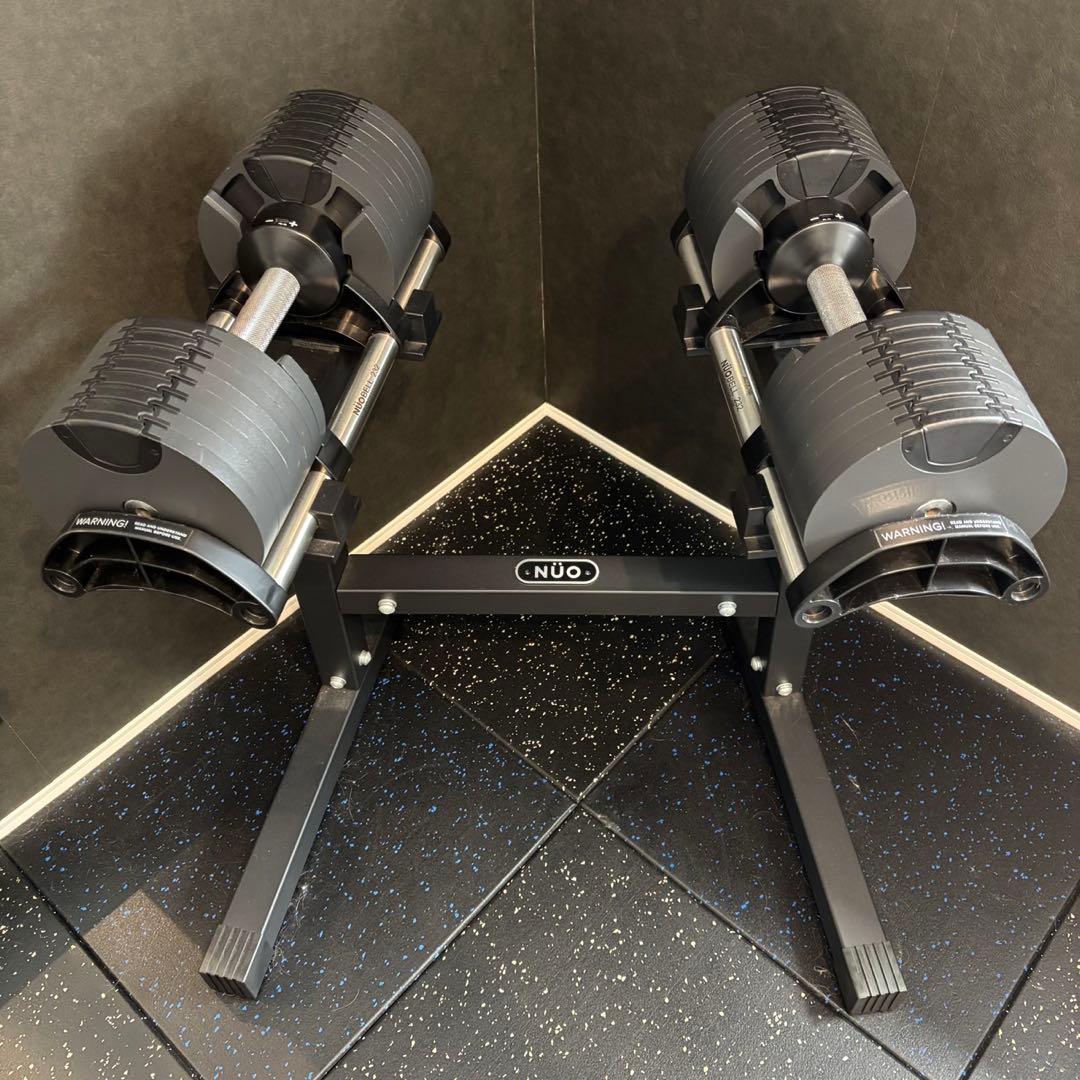 フレックスベルダンベル 32kg×2 スタンドセット①