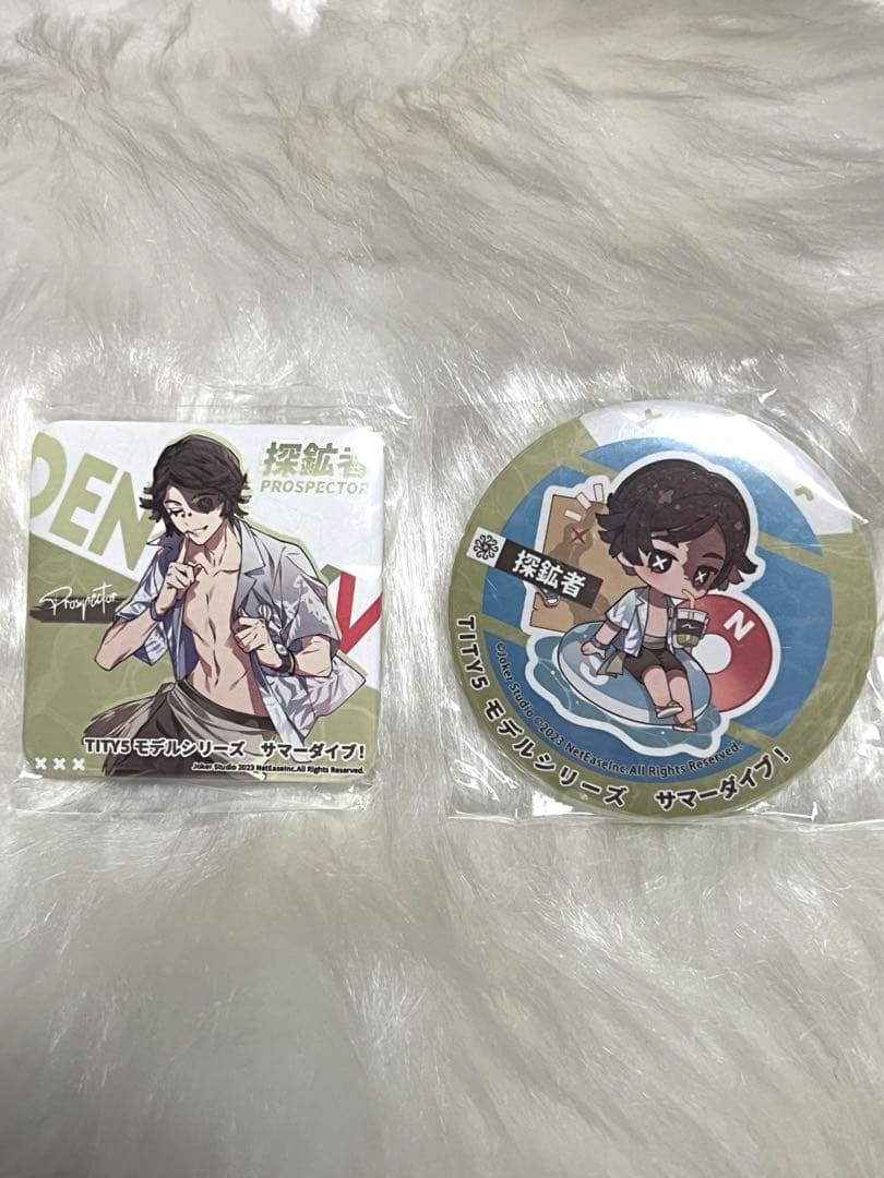 【25まで限定値下げ】第五人格　探鉱者　ノートン　缶バッジ　コミケ　サマーダイブ