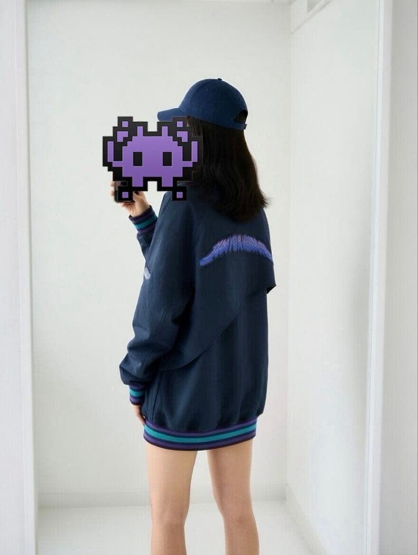 ずっと真夜中でいいのに。VARSITY JACKET(Navy) Lサイズ