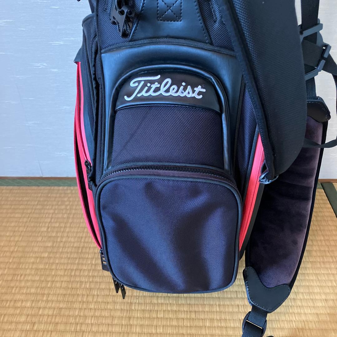 Titleist キャディバッグ ブラック/レッド