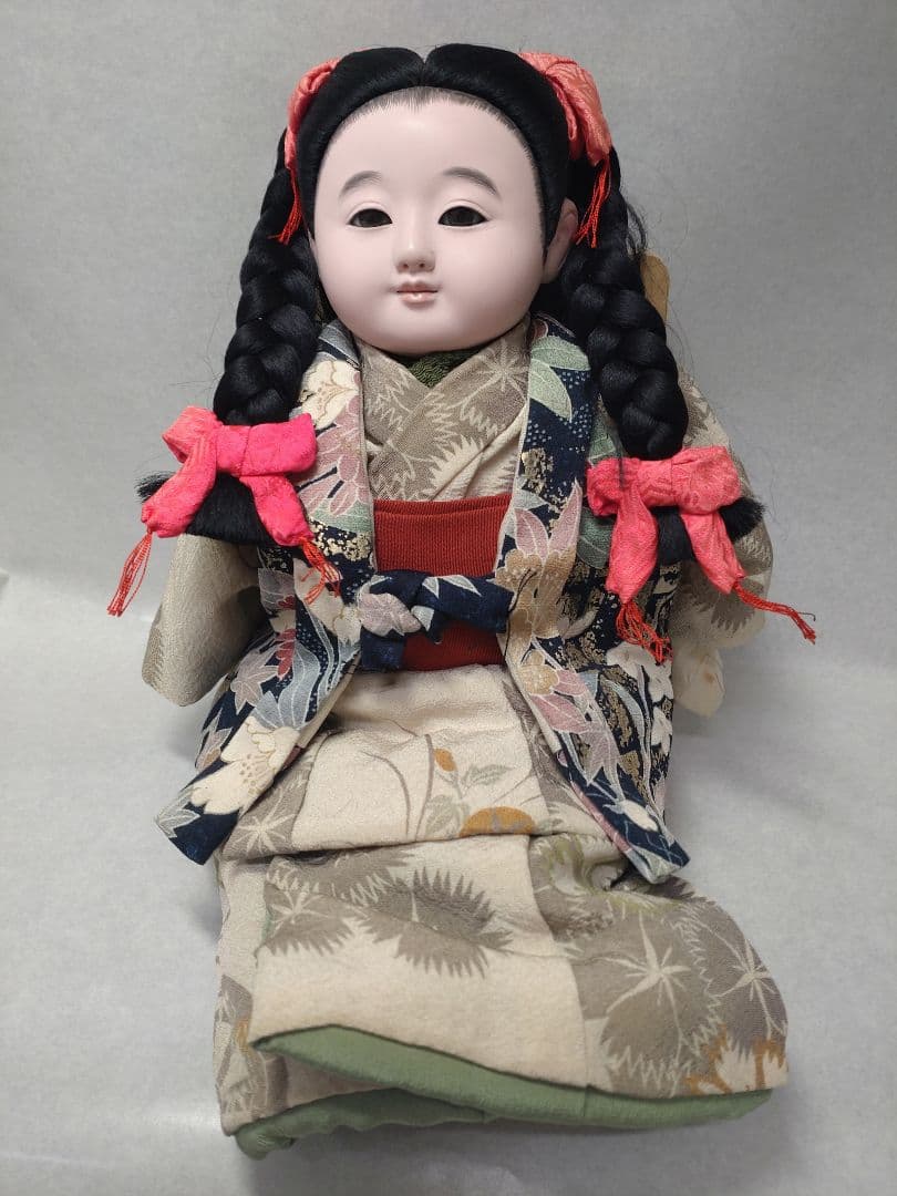 市松人形（座り）古代裂