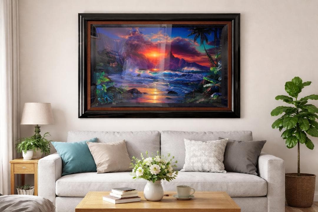 エスケープ Escape ラッセン Lサイズ 版画 真作保証 美品