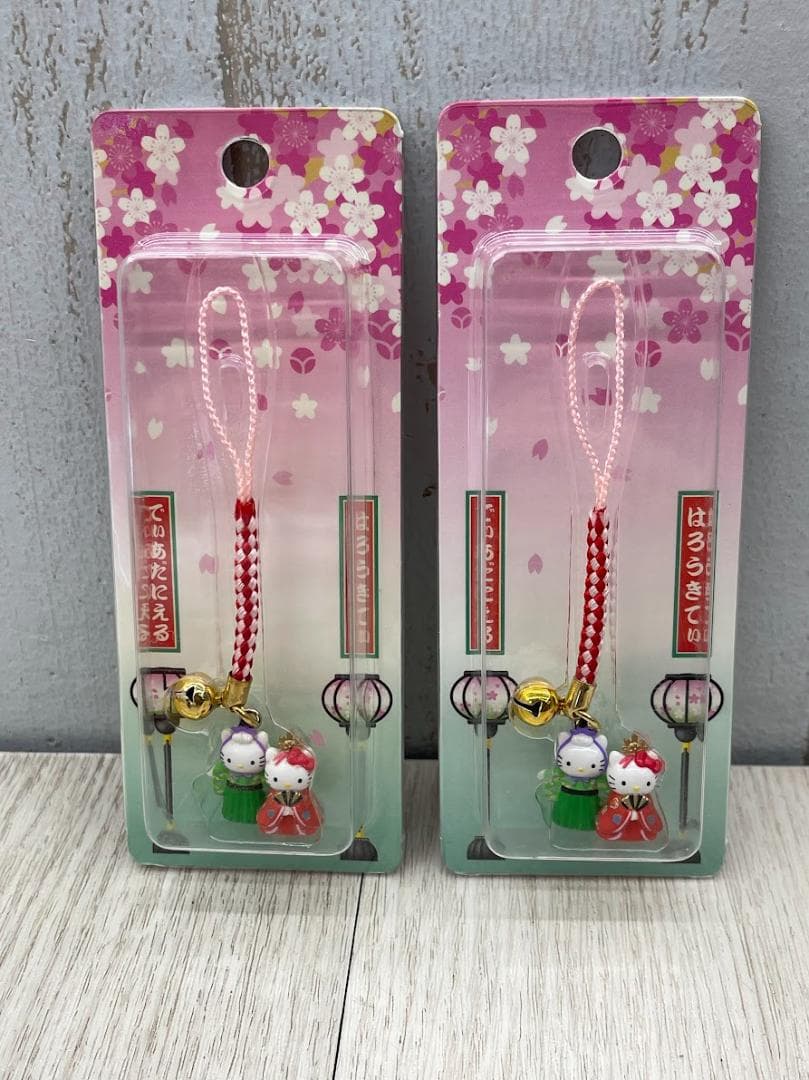 希少 当時物 ハローキティ ひなまつりセット ストラップ ビナ 8種×2 03年