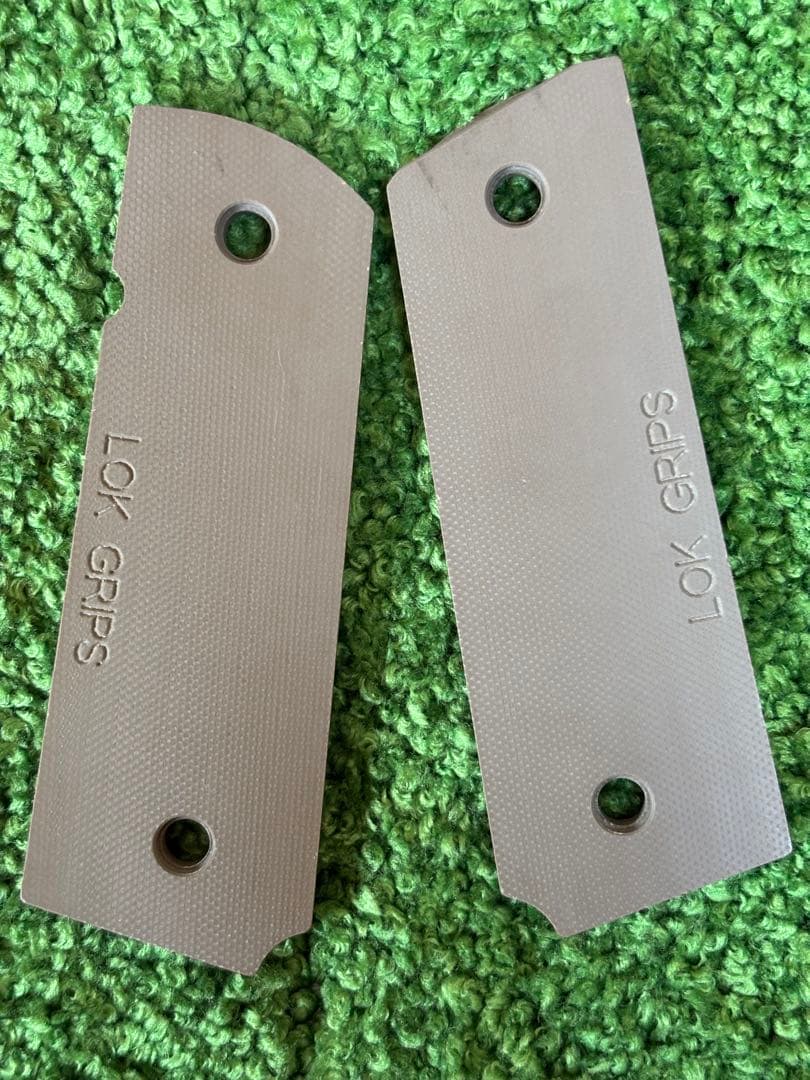 LOKGRIPS フルサイズ用 G10製　実物　ガバメントグリップ パニッシャー