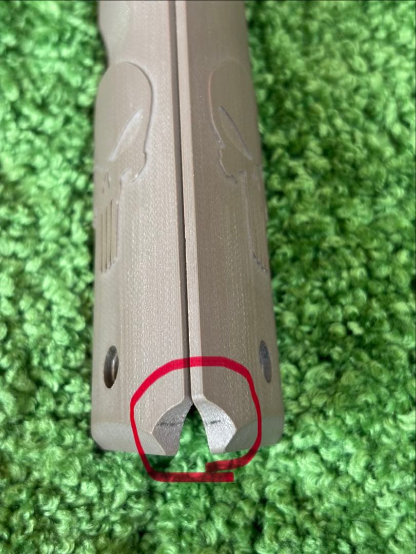 LOKGRIPS フルサイズ用 G10製　実物　ガバメントグリップ パニッシャー