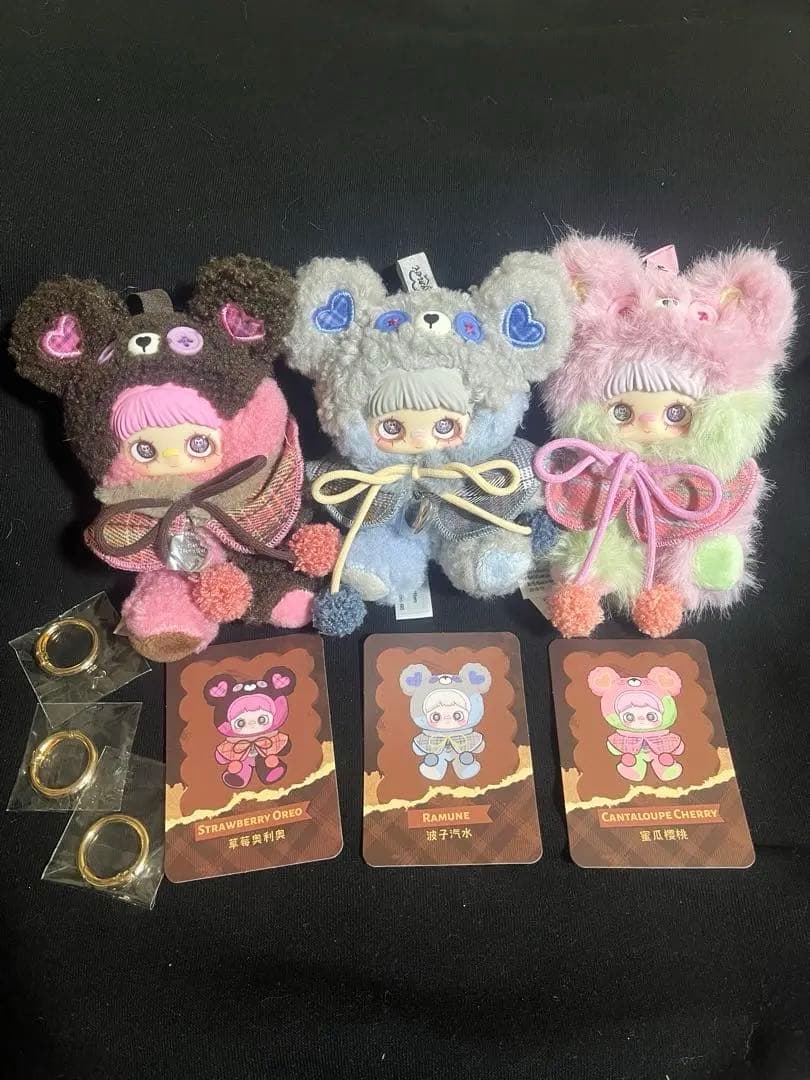 Tiny Bear Cookie シリーズ ストロベリー&ラムネ&メロンチェリー