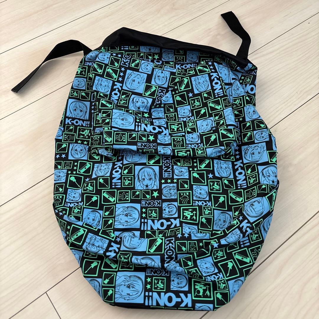 けいおん!! アウトドアリュック 黒 ブラック 青