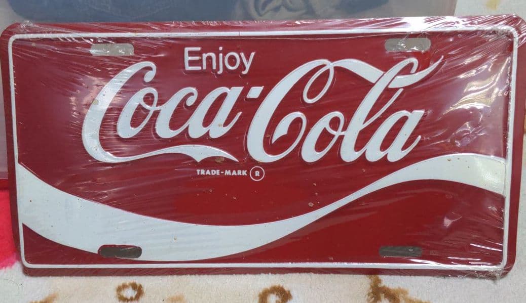 コカ・コーラ　ブリキ看板　レトロ　貴重