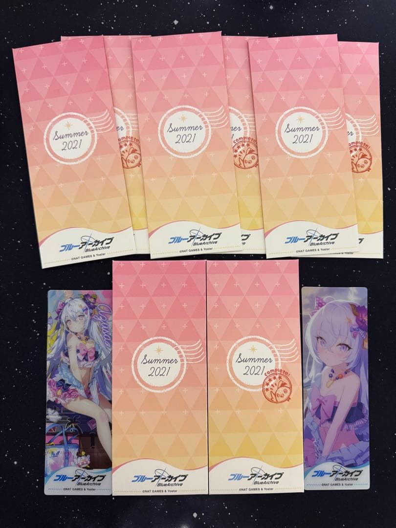 ブルーアーカイブ 特製しおり 夏空のウィッシュリスト Twitterキャンペーン