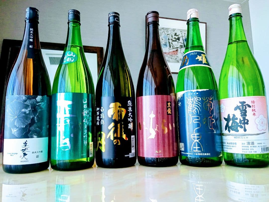 【5割引】純米大吟醸３本含む純吟、純米酒 1800ml✖6本