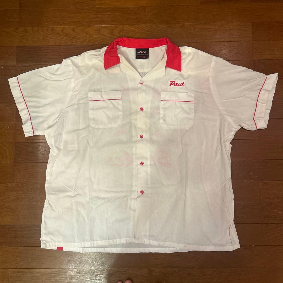 70s HILTON ヒルトン ボウリングシャツ ヴィンテージ 古着 USA製
