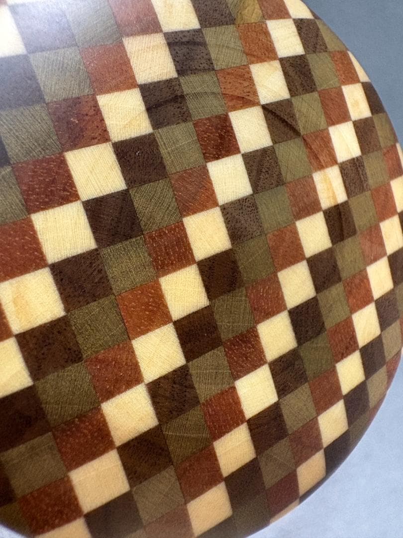 未使用品 箱根寄木細工 茶筒 木製容器 円筒形