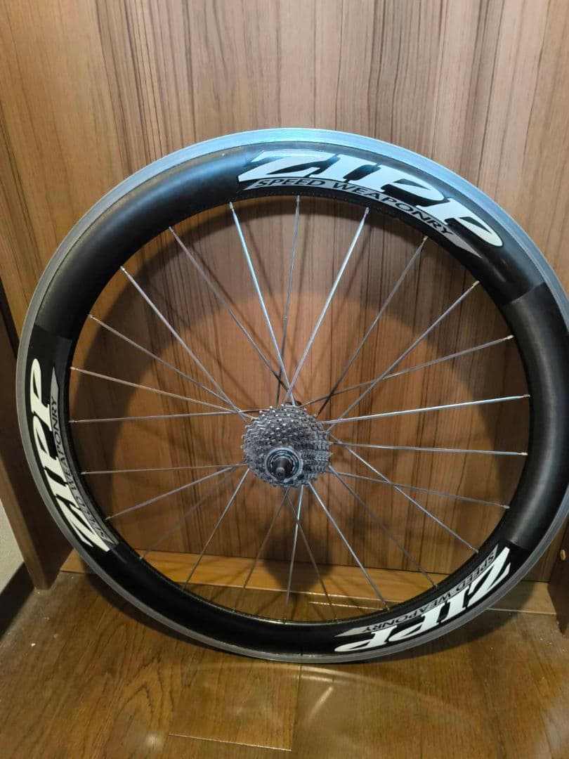 【えい】ZIPP アルミリムホイール＆リアホイールセット