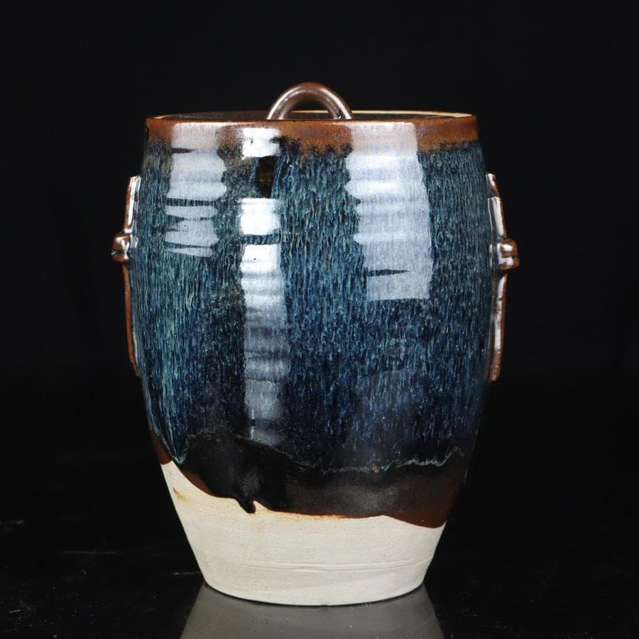 Y2842-4 茶道具 宮川香雲 水指 木箱付き　#5